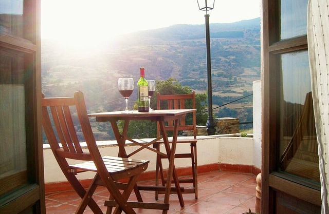 Apartment and terrace with stunning views in Bubión, Las Alpujarras.