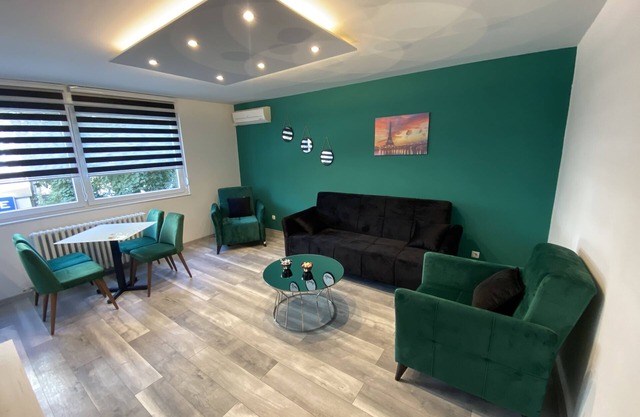 apartment in the city center with free parking
