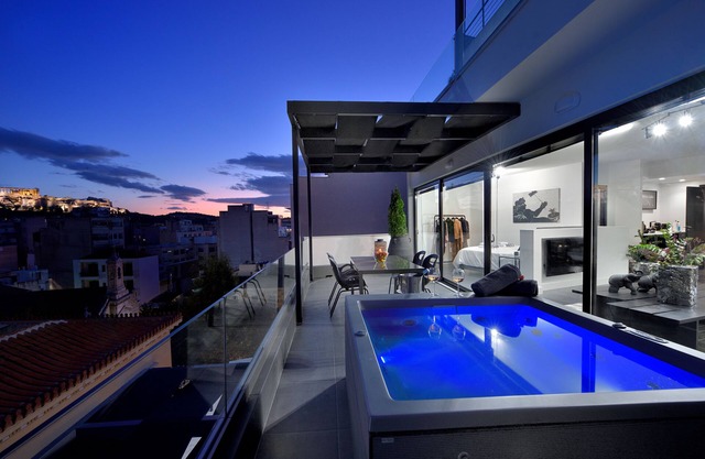 Ater Albus Deluxe Loft Acropolis View from K&K