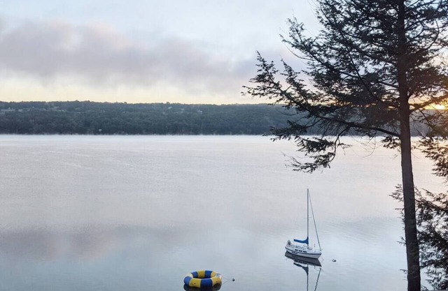 Beautiful Home on Skaneateles lake with gorgeous views and a private beach!