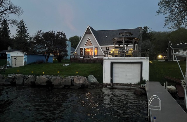 Beautiful lakefront home directly on Hubbard Lake, East Shore