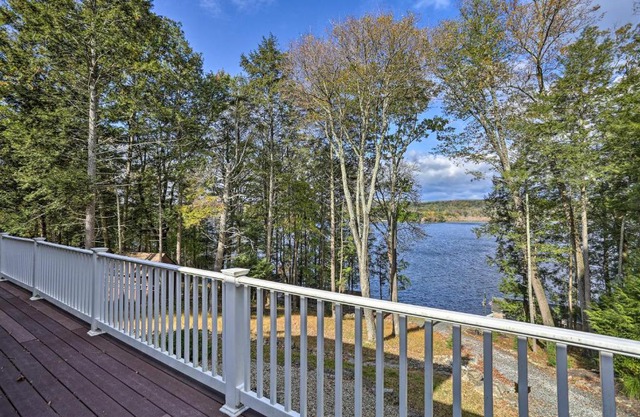 Beautiful Lakefront Retreat with Deck and Views!