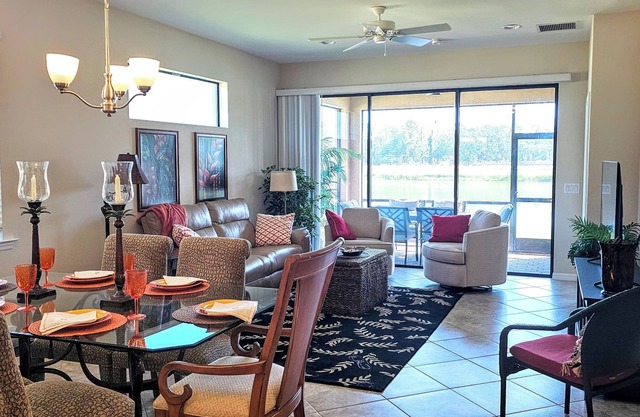 Beautiful spacious 2br/2ba villa on golden pond