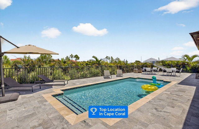Blu Marina 5/3 salt water heated pool next to Boat Ramp.