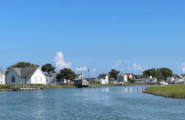 Blue Anchor Cottage at Smith Island MD Quaint & Charming Beach Cottage