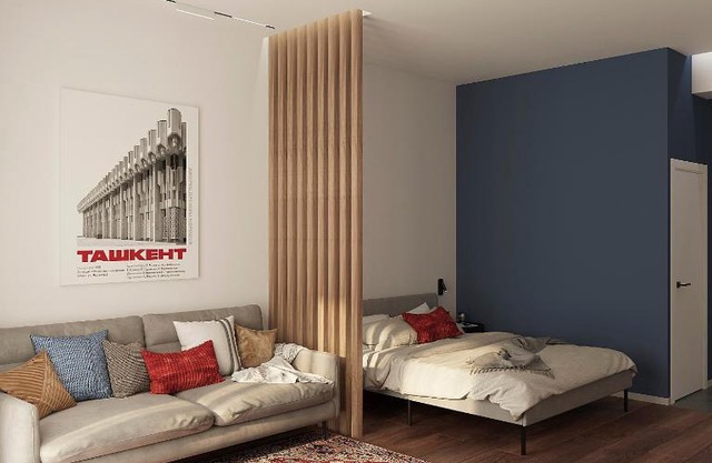 Blueloft 52 I Tashkent Apartment with Balcony