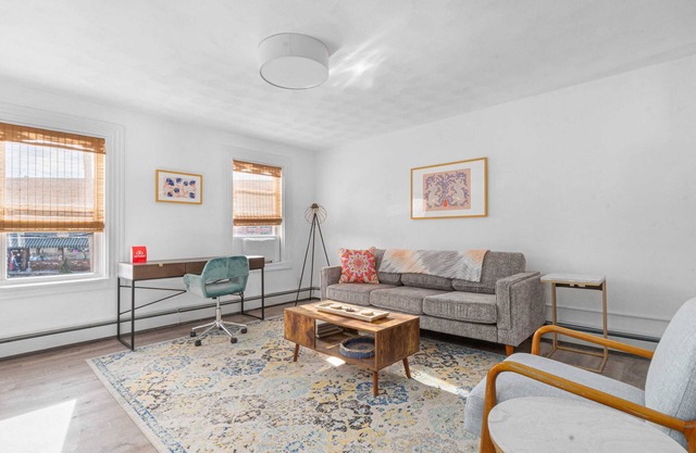 Bright Apartment with Patio in Downtown Warren