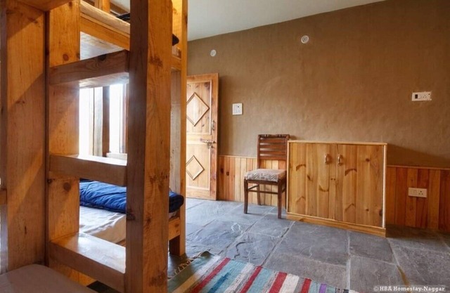 Bunk Beds at HBA homestay in Naggar village