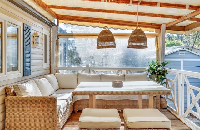 Cabine 70 - Mobile Home 'Lège-Cap-Ferret' with Private Terrace, Private Garden and Air Conditioning