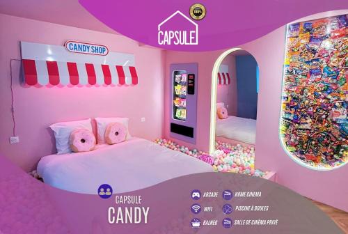 Capsule Candy - piscine à boules - cinéma privé