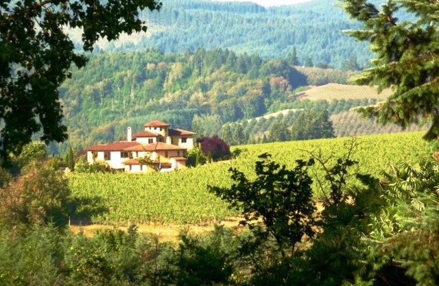 Casi Cielo Vineyard Estate, Willamette Valley, near Portland, Views & Hot Tub