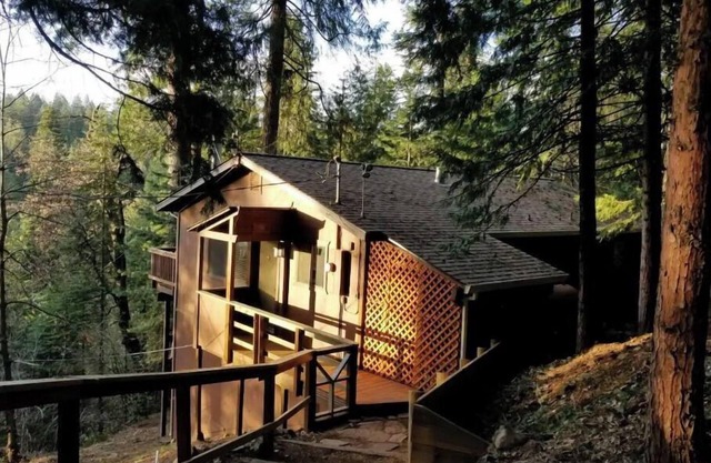 Cedar Pines Cabin w/Fire Pit & Large Deck - BIG Trees - A Quaint Rustic Charmer