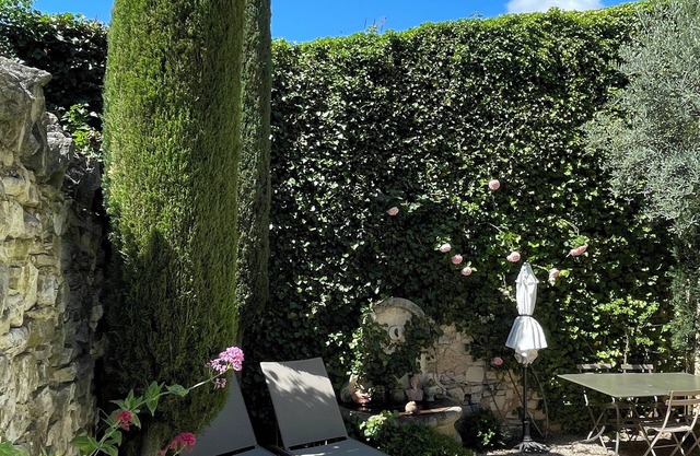 Charming house in hamlet 18 th in the heart of the Luberon with swimming pool and air conditioning
