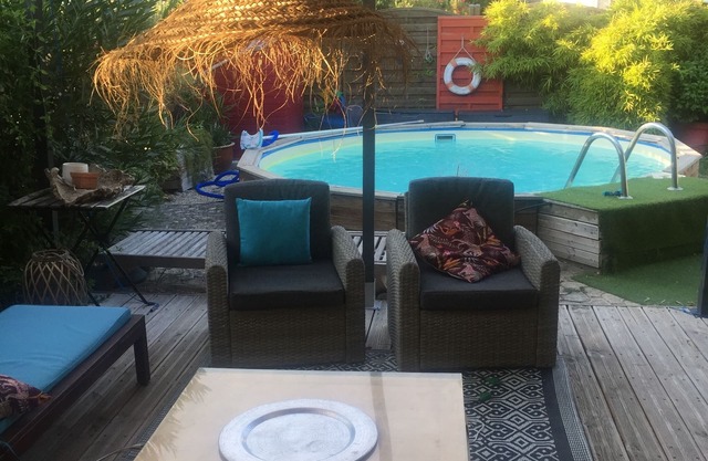 Charming villa with pool near downtown in quiet area.