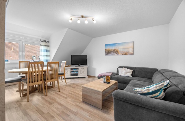 Charming vacation apartment "Möwenschiet" in Wilhelmshaven-North for small families.