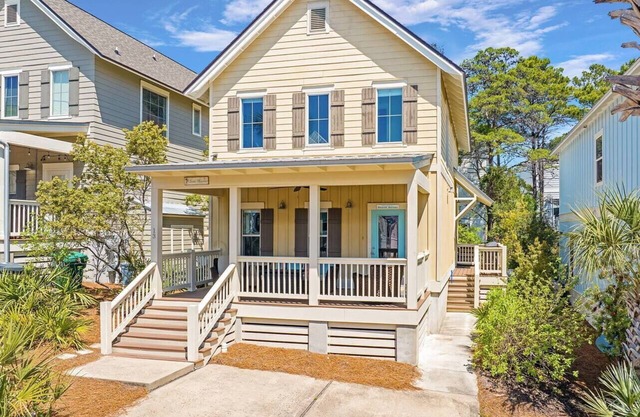 Chic 30A Home | Pool Access | Steps to Beach