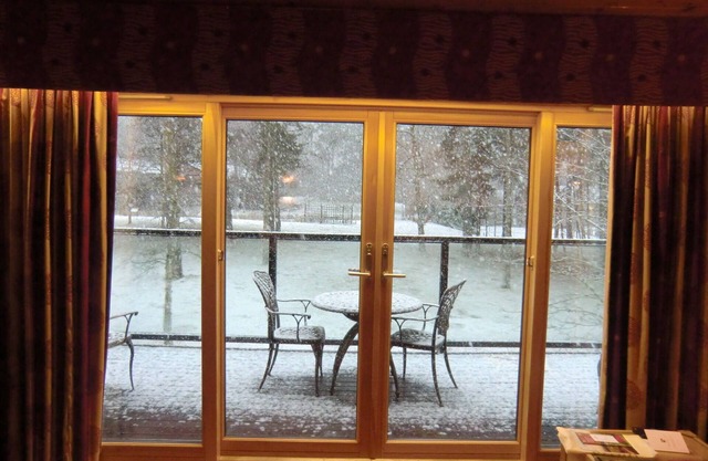 Christmas week lodge at Hilton Craigendarroch resort in Ballater, Royal Deeside.