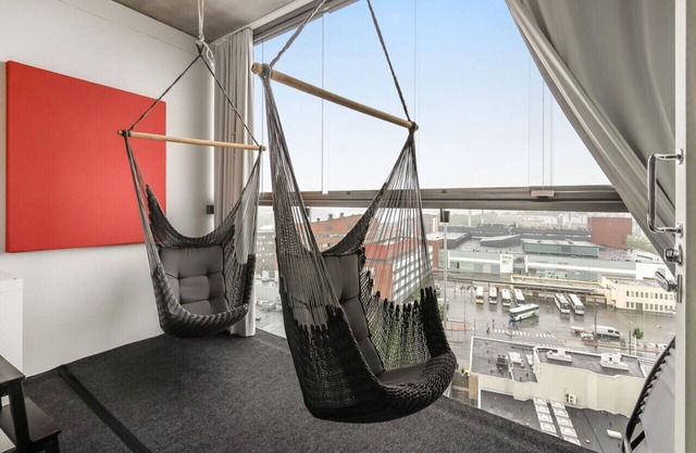 Come in `Wallesmanni` Double Studio in 9th floor with amazing views