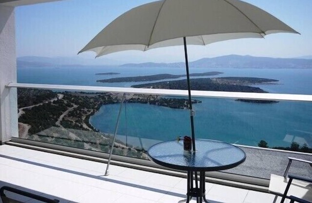 Contemporary designer penthouse on the Aegean Sea with breath taking views
