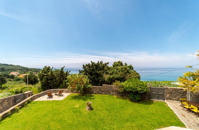 Corfu Villa Nikolas with Sea View, Private Garden, A/C & Wi-Fi