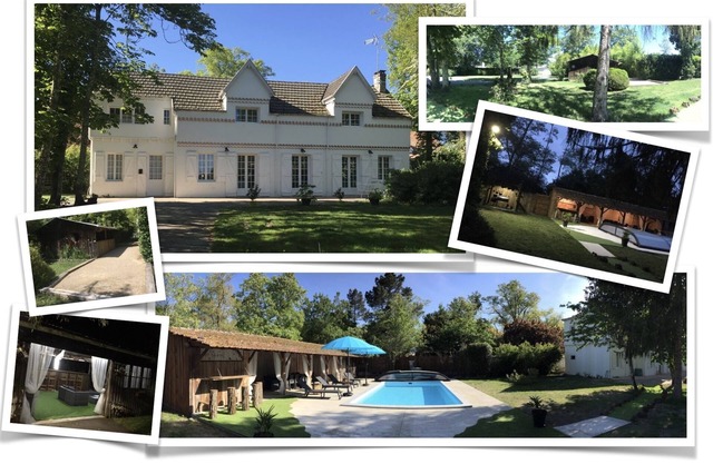 Cottage with heated pool in a 2700 m2 park