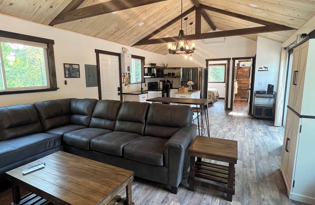 Cozy cabin in charming forested area