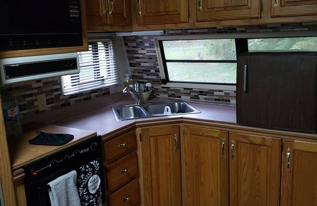 Cozy primitive Rambler RV in Westport Renovo Pa river access