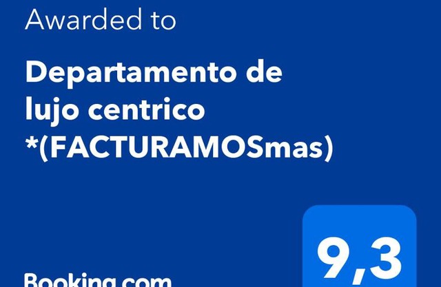 Departamento de lujo centrico *(FACTURAMOSmas)