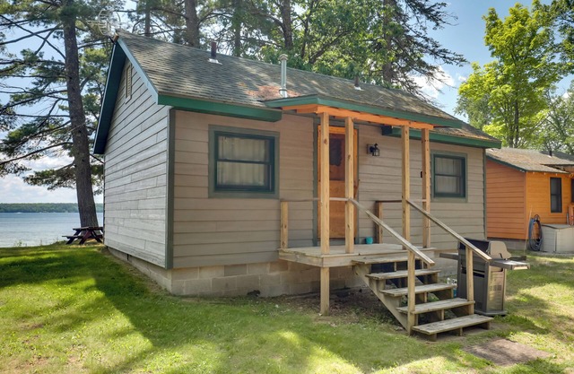 Dock + Views: Wooded Cabin on South Twin Lake