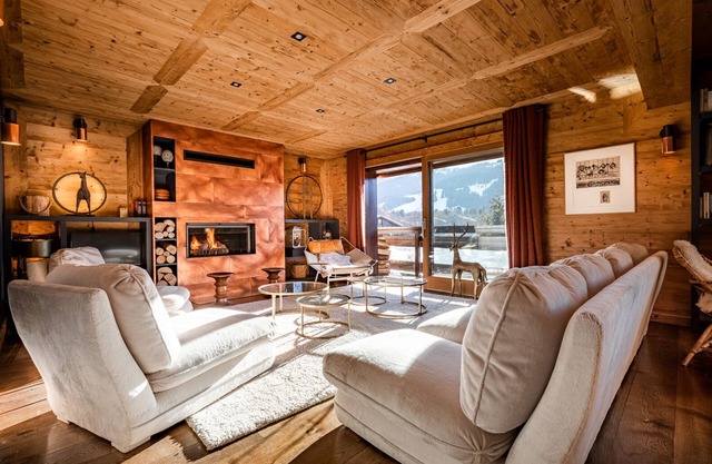 Duplex Design Mont d'Arbois Megève at the foot of the slopes and the golf course