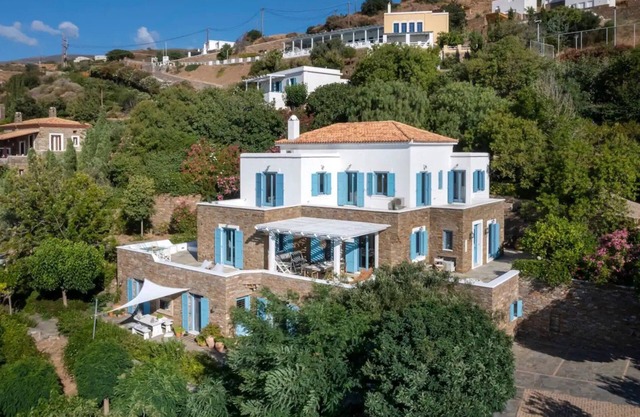Elegant Andros Retreat | 6-Bedroom Villa | Breathtaking Sea Views | Villa.