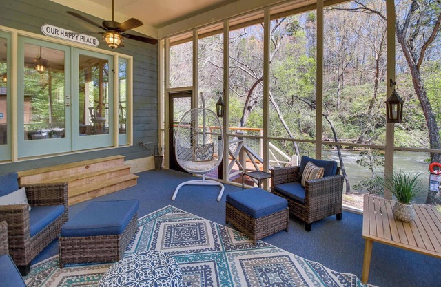 Ellijay Riverfront Escape: Game Room & Fire Pit