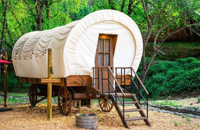 Enchanted Conestoga Wagon on the Applegate River