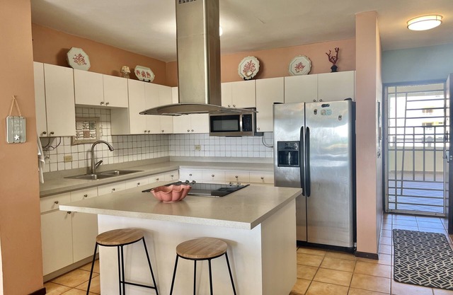 Enchanting 3 bedroom Family Size Beach gated condo steps to beach Isabela