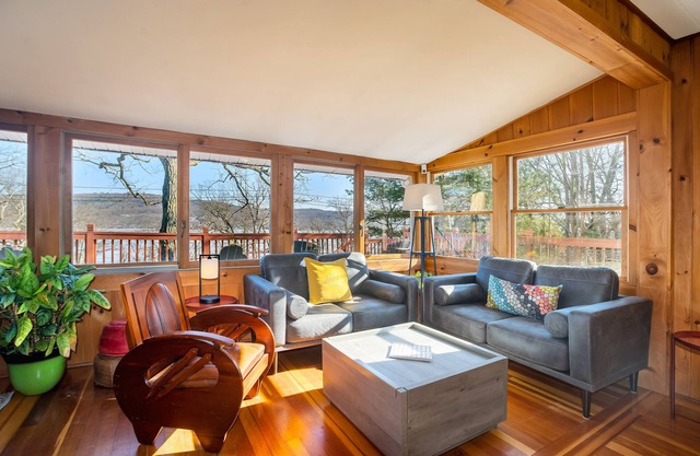 Enjoy the view and easy lake access just steps from the Appalachian Trail