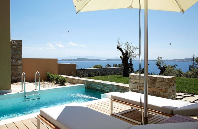 Excellent Halkidiki Villa | Junior Pool Villa 2 | 1 Bedroom | Stunning Sea.