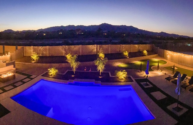 Exquisite Resort Style Home W/Private Heated Pool +Backyard+ Mountain Views