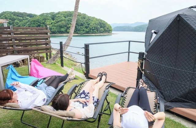 Facing cabin for 4 people Panoramic sauna pre/Matsuura City Nagasaki