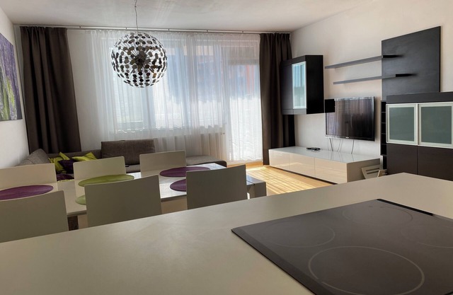 Family friendly 2-bedroom apartment in Bratislava with WiFi next to TIPOS ARENA