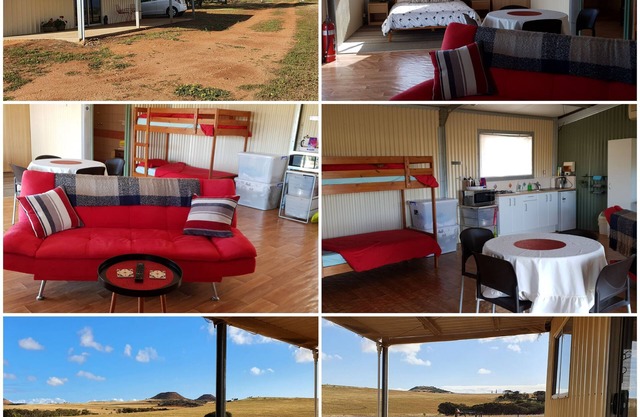Farmstay cabins in Western Australia, close to highway.