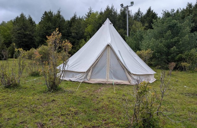 Giant Bell Tent on Working Ranch