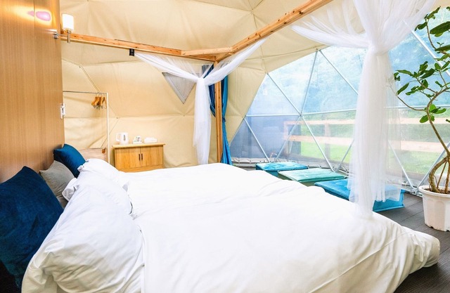 Glamping dome tent with toilet and semiopenair bath no meals plan/Ashigarakamigun Kanagawa