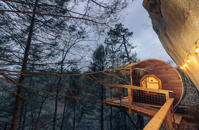 Grey Dreamer: a pirate ship cliff suspended house