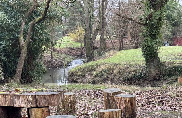 Guildford Home- River, Woodland Garden & Waterfall View, Guildford, Surrey, UK