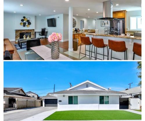 H&H Modern Lux 4BD 1 King Suite 3 Queen SoCal Disney