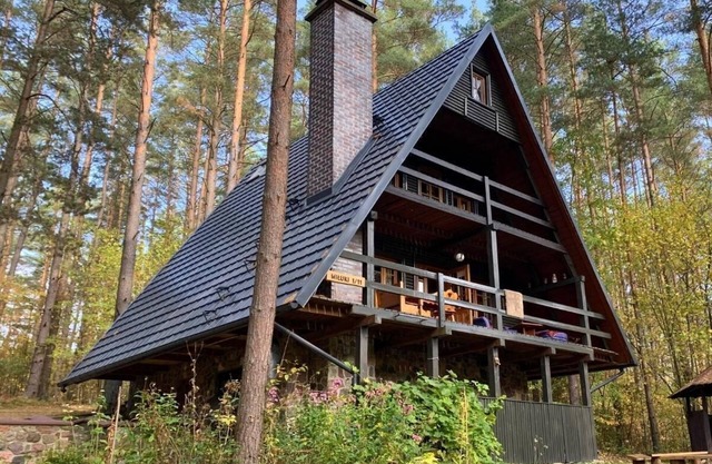 Holiday house in Masuria on the lake | in a secluded location, with sauna & rowing boat
