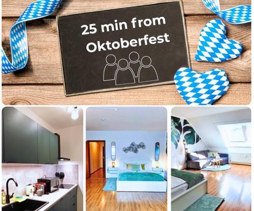HOMELY STAY Serenity Greens - Stylisch Studio-Apartment with kitchen - 10 min to central station