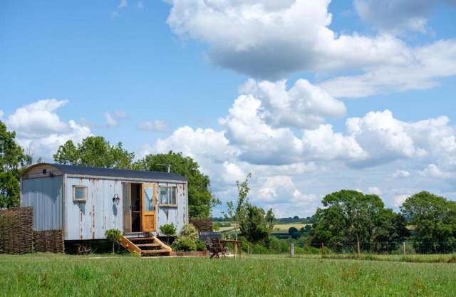 Honey Bee - Comfortable luxury shepherds hut with hot tub