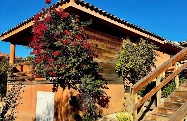 HOUSE CASA ROSSA, F2, 37m2 + covered terrace 20m2, Clim, Wifi, parking.