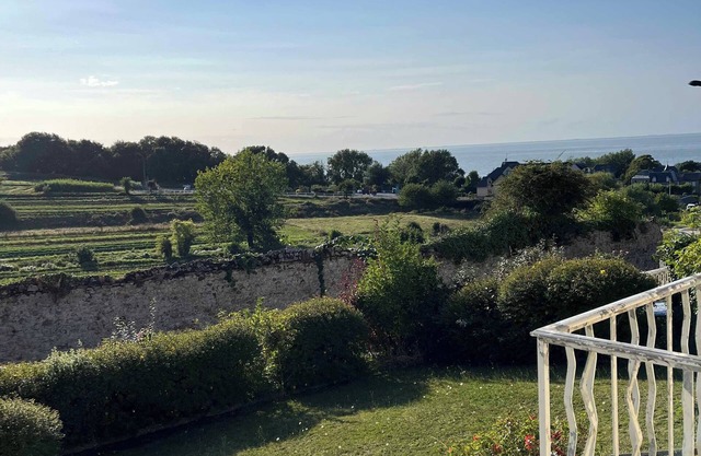 House garden and sea on foot